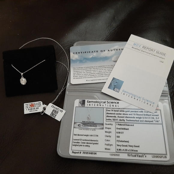 Certified Genuine Diamond Necklace - Picture 7 of 11